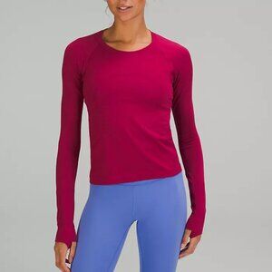 lululemon Swiftly Tech Long-Sleeve Shirt 2.0 *Race Length in Pomegranate sz 10